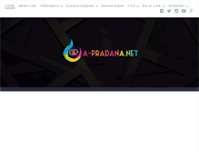 Tablet Screenshot of a-pradana.net